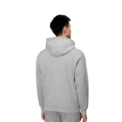 ID 0660 Soft hættetrøje med kængurulomme, unisex, grå melange