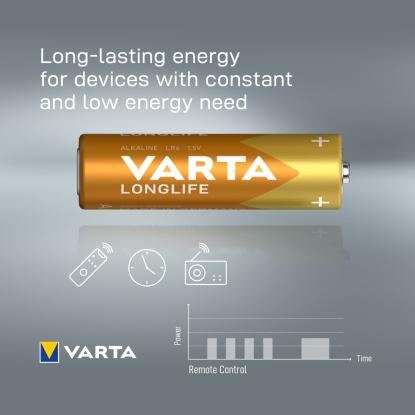 Varta longlife batterier AA - 16 stk.