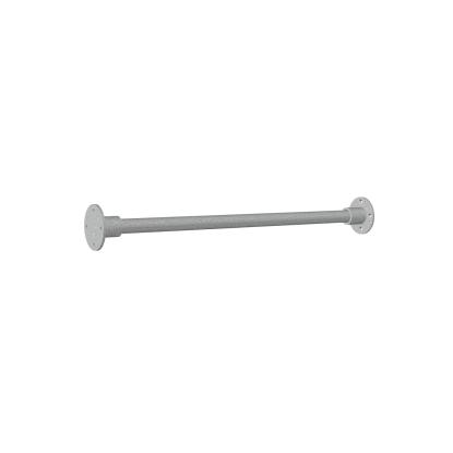 PLUS Outdoor fitness, model 2 med galvaniserede beslag, sort/fyr, 220  x  210 cm