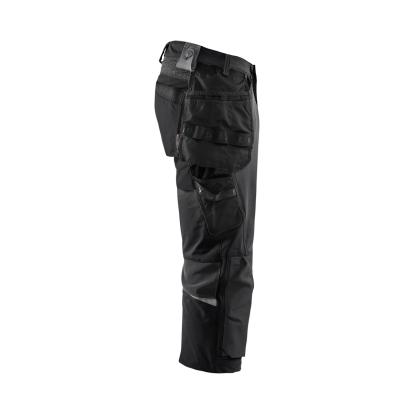 Blåkläder 1521 håndværker knickers 4-vejs stretch, sort/mørk grå