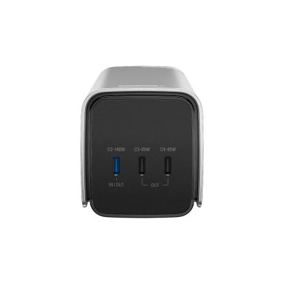 EcoFlow Rapid Pro powerbank med indbygget USB-C kabel, 27650 mAh, 300 W, sølv