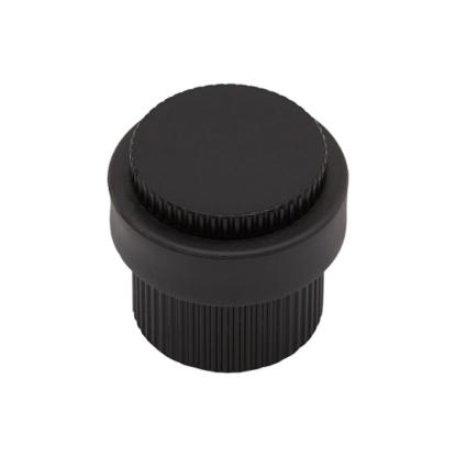 Beslag Design Helix Stripe dørstopper, Ø38 x 36 mm, mat sort