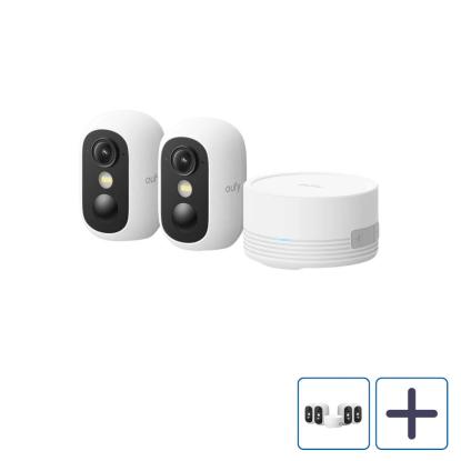eufy C35 eufyCam sikkerhedskamera med Homebase Mini, hvid