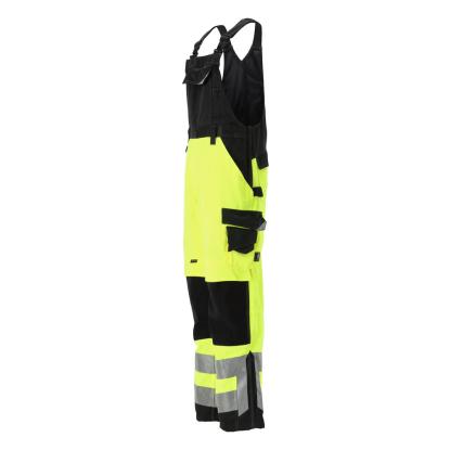 MASCOT SAFE SUPREME Newcastle overall med knælommer, hi-vis gul/sort