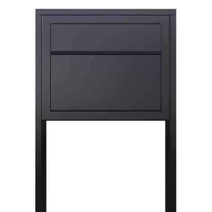 Bravios Elegance Exclusive postkasse med stander med lås, sort