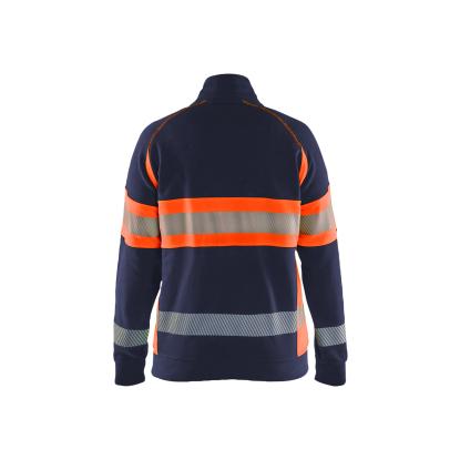 Blåkläder 3505 dame high vis sweatshirt, marineblå/hi-vis orange