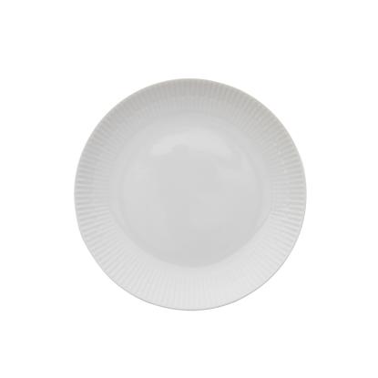 aida Relief desserttallerken, Ø20 cm, porcelæn, hvid - 4 stk.