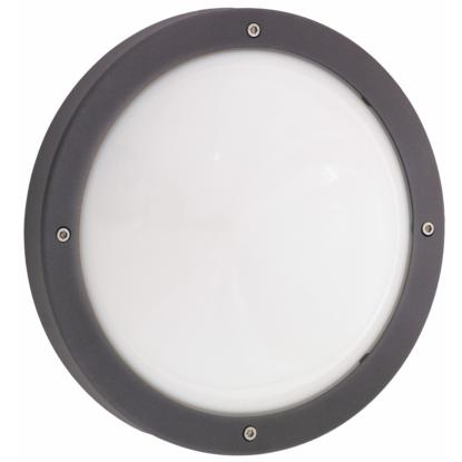SG Armaturen Primo 1100 LED væglampe, Ø27 cm, IP65, grafitgrå