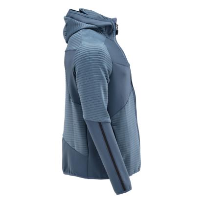 MASCOT CUSTOMIZED fleece hættetrøje med lynlås, stenblå