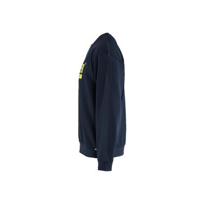 Blåkläder 3534 sweatshirt, mørk marineblå/hi-vis gul