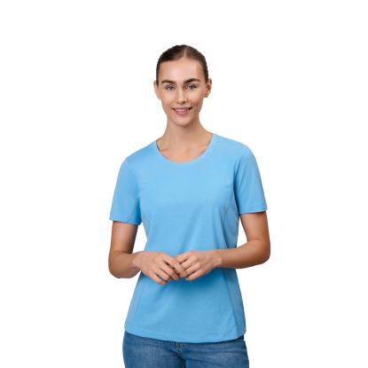 ID 0529 T-shirt, lyocell, dame, lys blå