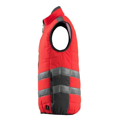 MASCOT SAFE SUPREME Grimsby vintervest, hi-vis rød/mørk antracit