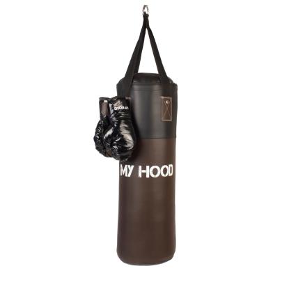 My Hood boksesæk med handsker, retrolook - 10 kg