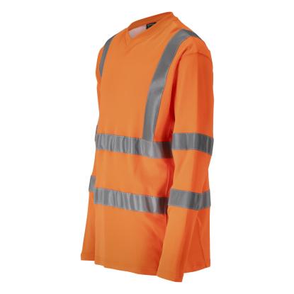 MASCOT SAFE CLASSIC T-shirt, langærmet, hi-vis orange