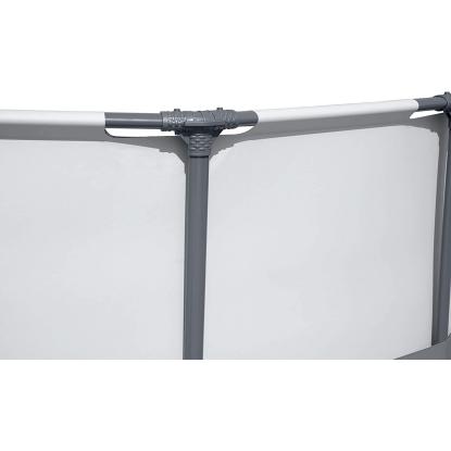 Bestway Steel Pro Max pool sæt med filterpumpe, grå, Ø457 x 122 cm