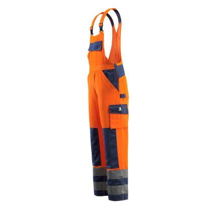 MASCOT SAFE COMPETE Barras overall med knælommer, hi-vis orange/marine