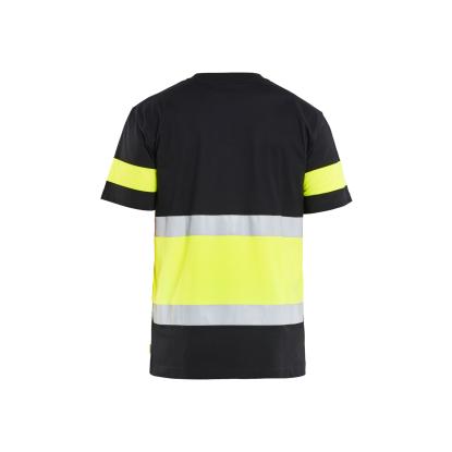 Blåkläder 3387 high vis t-shirt, sort/hi-vis gul