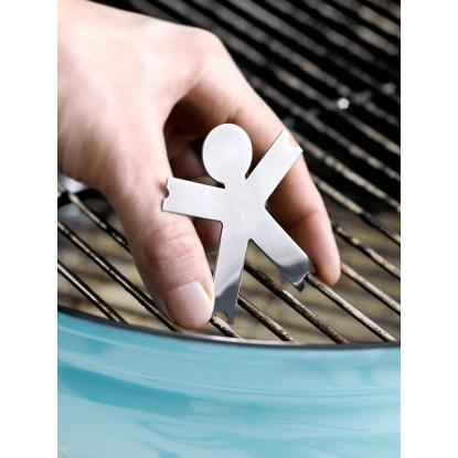Steel-Function Mr. Grill Clean til regøring af grill, med magnet, rustfrit stål, 7 x 6 cm