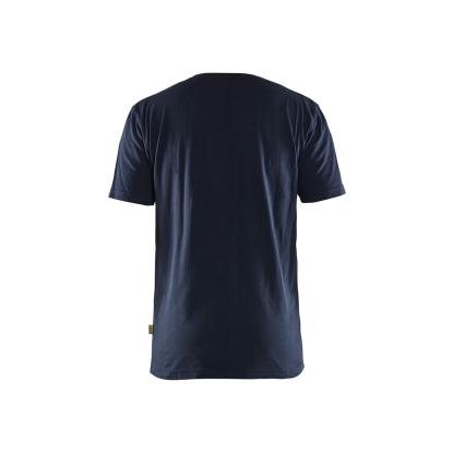Blåkläder 3379 t-shirt, mørk marineblå/hi-vis gul