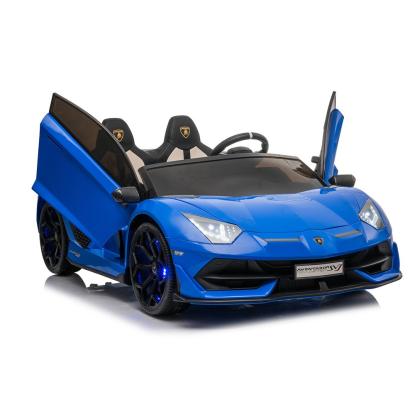 Lamborghini Aventador SJV elbil, 4 x 12V, blå