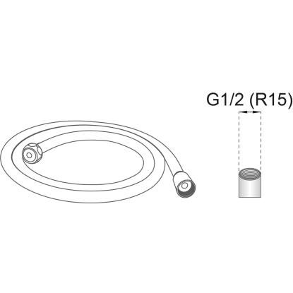 Habo bruserslange flexi, 1,5-2,0 cm