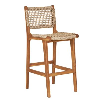 Derby counterstol, teak/polyrattan, natur, 45 x 50 x 94 cm
