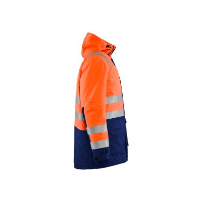 Blåkläder 4495 high vis vinterparkajakke, hi-vis orange/marineblå
