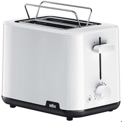 Braun HT 1010 brødrister til to skiver, 900W, hvid