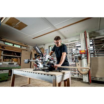 Metabo KGS 18 LTX BL 254 kap-/geringssav, 18V, med 2 x 5,2 Ah batteri og lader