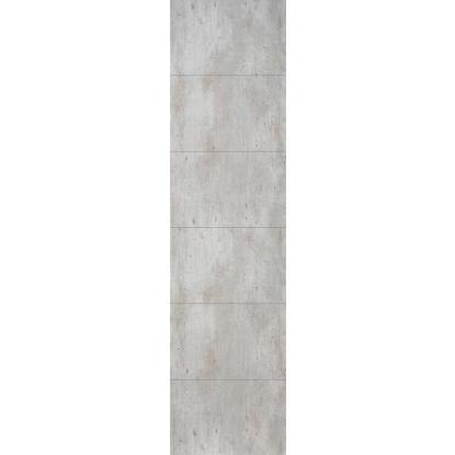 Fibo Cement vådrumspanel med 60 x 40 cm fliselook, 10 x 600 x 2400 mm, cracked cement silk
