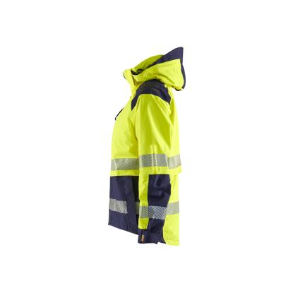 Blåkläder 4436 dame high vis skaljakke, hi-vis gul/marineblå