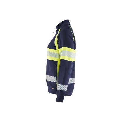 Blåkläder 3505 dame high vis sweatshirt, marineblå/hi-vis gul