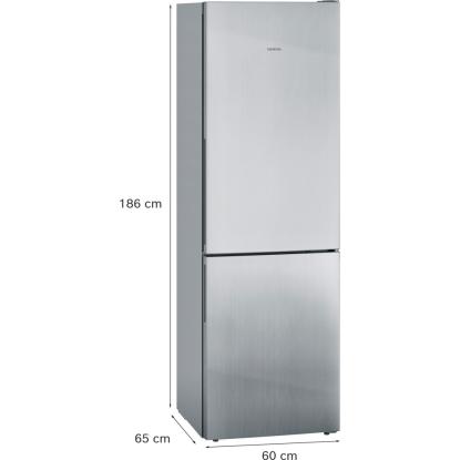 Siemens iQ500 fritstående kølefryseskab KG36EAICA, 214 + 94 liter