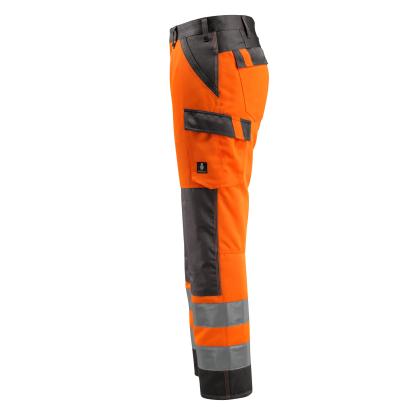 MASCOT SAFE LIGHT Maitland arbejdsbukser med knælommer, hi-vis orange/mørk antracit