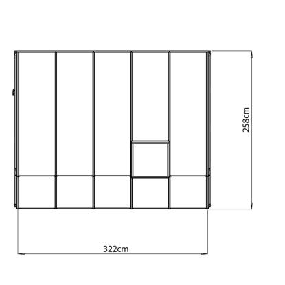 Rion Sun Room 45 udestue, polypropylen/akryl, hvid - 8,3 m²