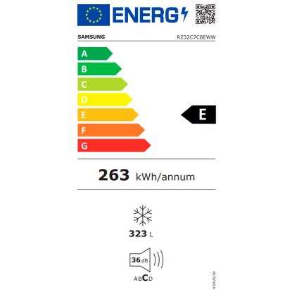 Samsung RZ32C7CBEWW/EF fritstående fryseskab, 323 liter