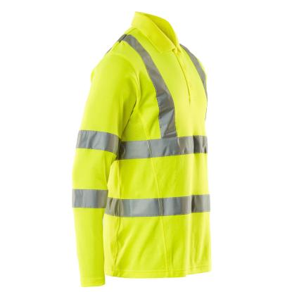 MASCOT SAFE CLASSIC poloshirt, langærmet, hi-vis gul