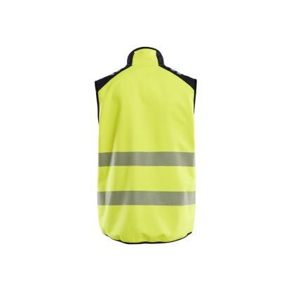 Blåkläder 3849 multinorm softshell vest, hi-vis gul/marineblå