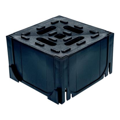 Plastmo HexaLine sort hjørne