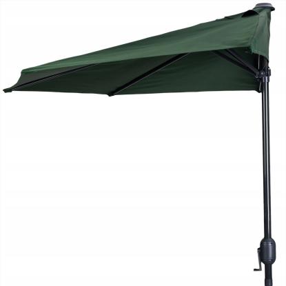 Altan parasol med håndsving, grøn, 240 cm
