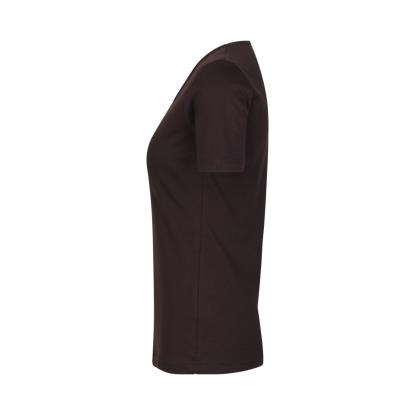 ID 0506 Interlock T-shirt med v-hals, dame, mørk bordeaux