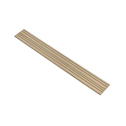 I-Wood Medio+ Mixed akustikpanel, hvid olieret, brun filt og sort kerne, egefiner, 17 x 300 mm