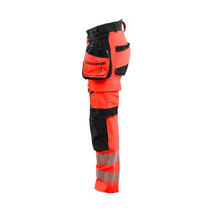 Blåkläder 7022 dame high vis buks 4-vejs stretch, hi-vis rød/sort