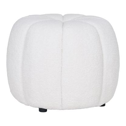 Paisley puf, offwhite, Ø48 x 38 cm