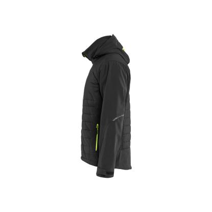 Blåkläder 4743 hybridjakke, sort/hi-vis gul