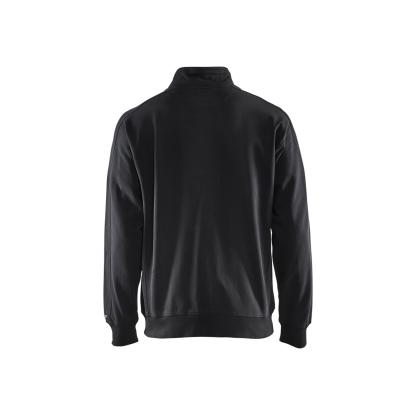 Blåkläder 3349 sweatshirt full zip, sort