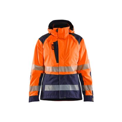 Blåkläder 4436 dame high vis skaljakke, hi-vis orange/marineblå