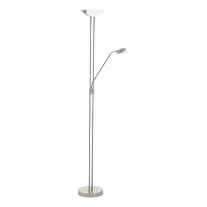 EGLO BAYA LED gulvlampe, H180 cm, dæmpbar, stål/hvid