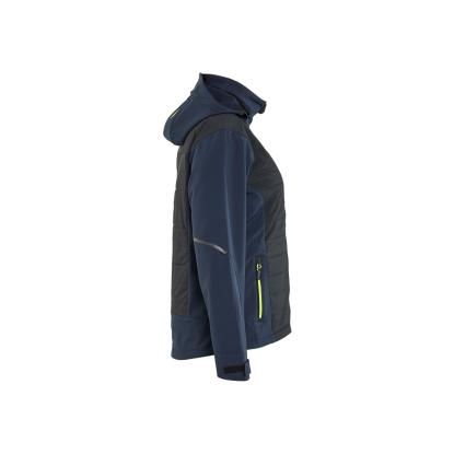 Blåkläder 4733 dame hybridjakke, mørk marineblå/hi-vis gul