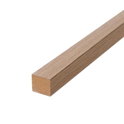 FibroTech akustik afslutningsliste til UNIKA, 25 x 3000, light oak - 2 stk.